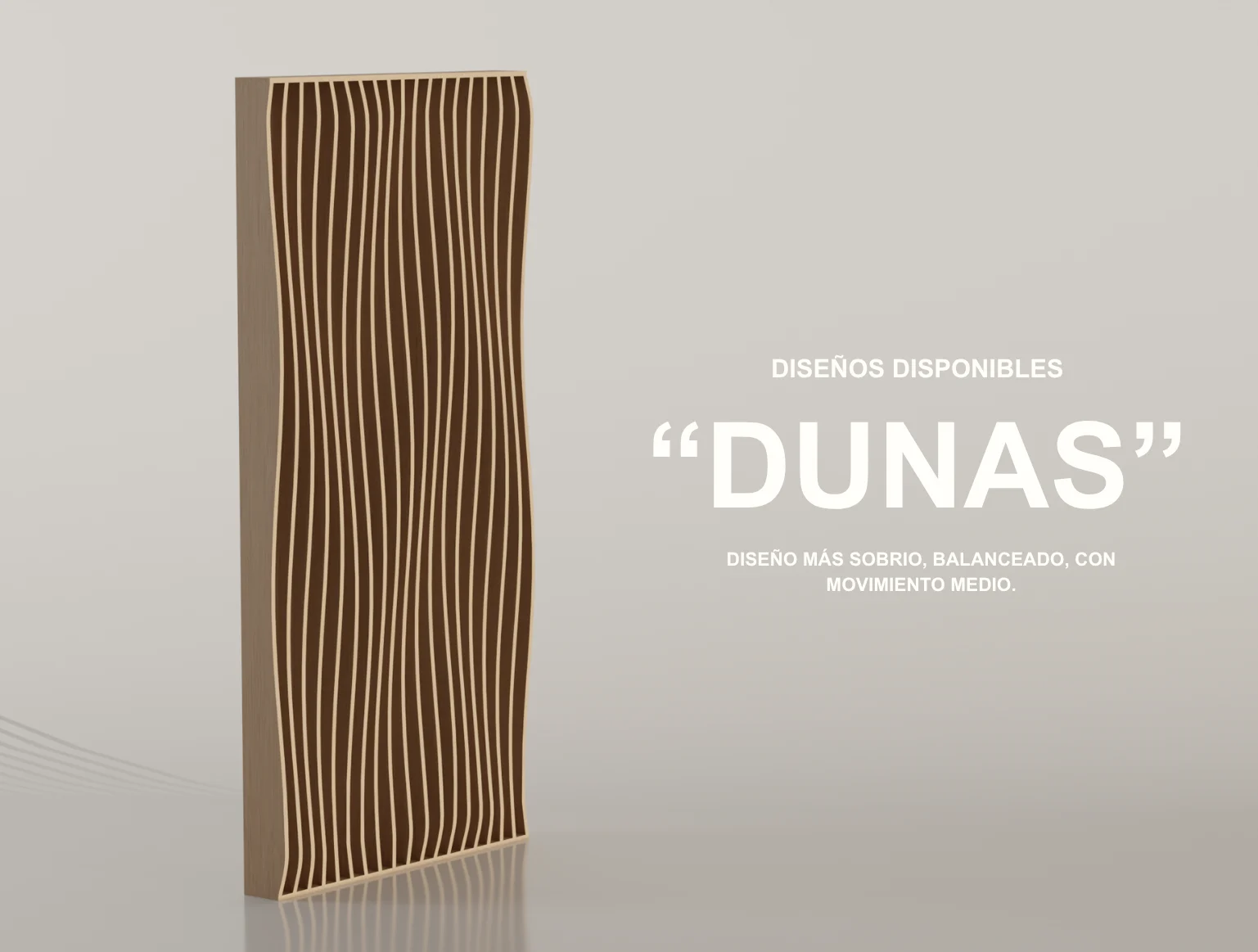 Diseño Dunas de la colección Movimientos