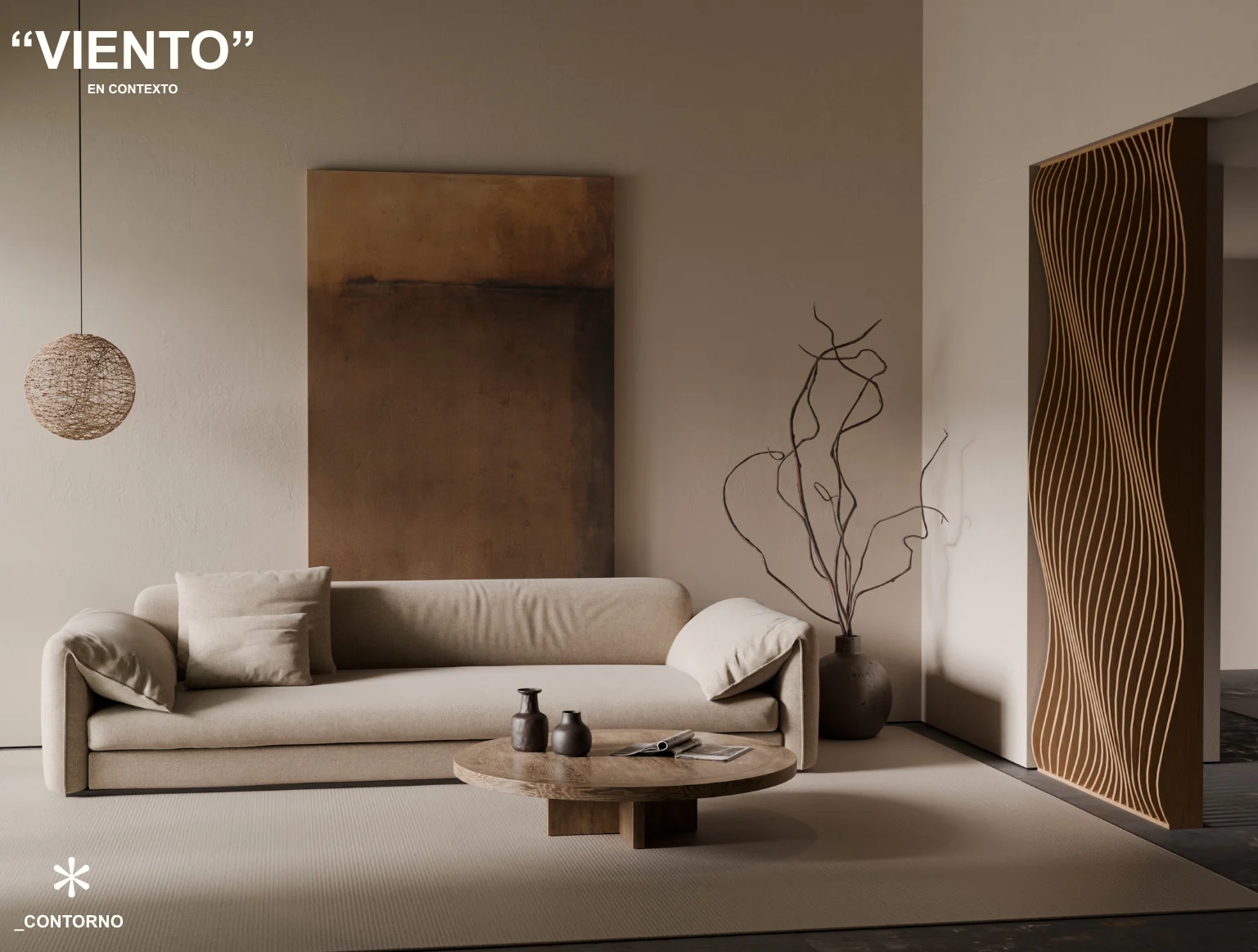 Diseño Viento aplicado en un espacio interior